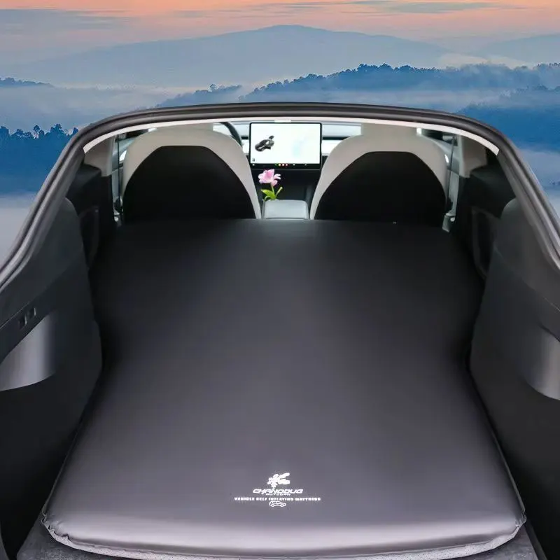 For Model Y Self-Inflating Trunk Travel Mattress Outdoor Car AirCushion Bed Automatic Inflatable Self-Driving Sleeping Pad