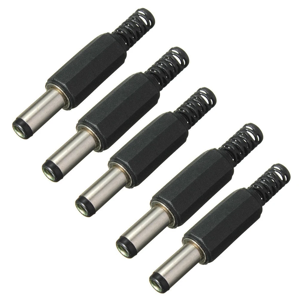 5PCS 5.5mm X 2.5mm Male Jack DC Power Plug Socket Jack Adapter Adaptor Connector