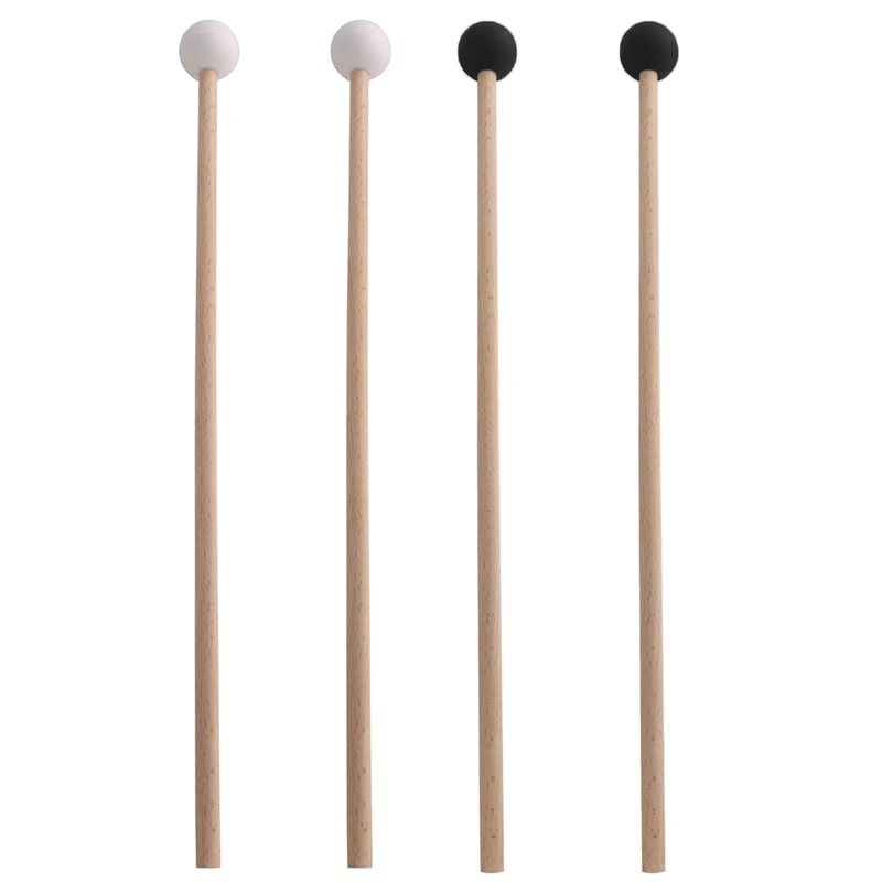 

1Set Rubber Drumsticks Percussion Instrument Parts Xylophone/Marimba Mallets Hammer