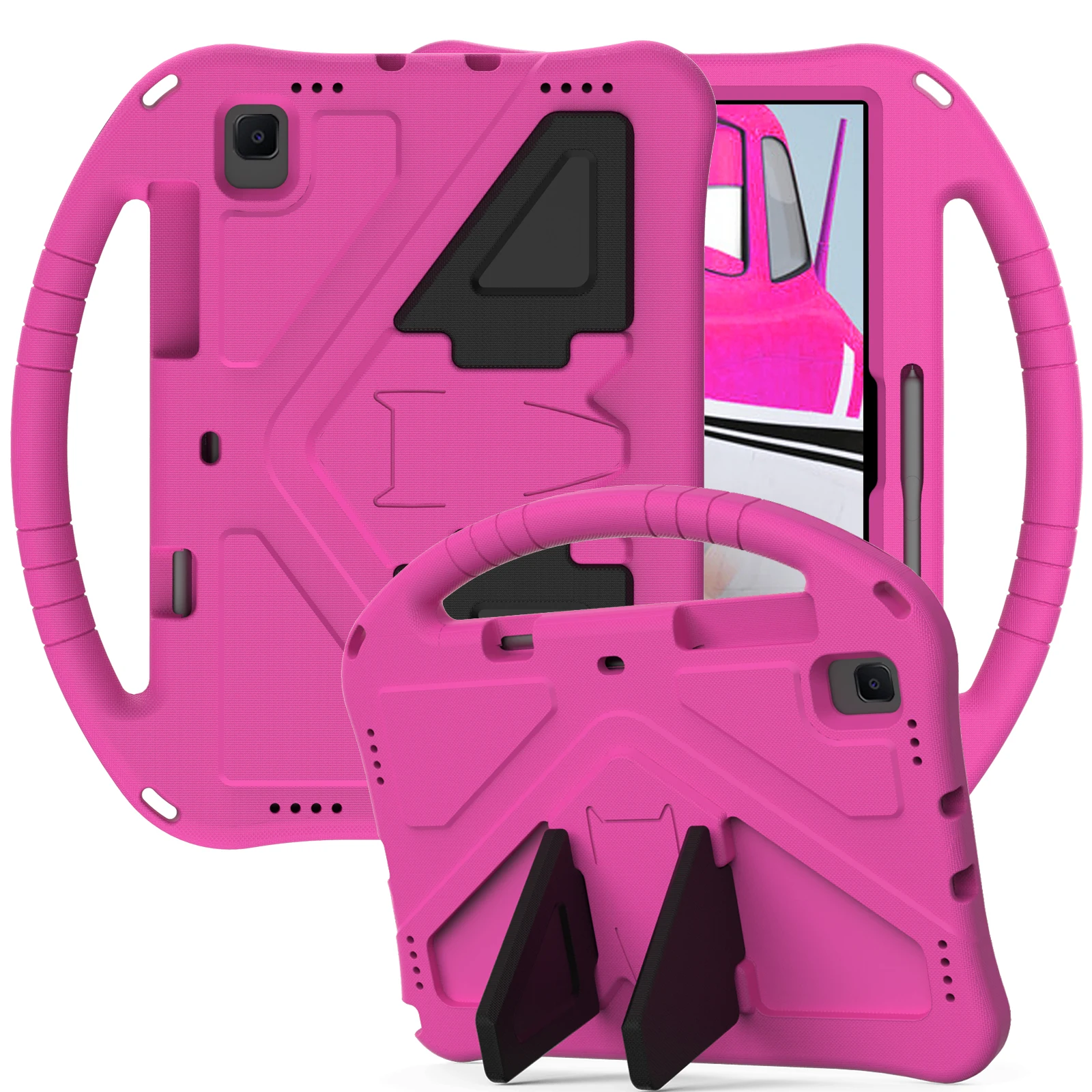 Durable Kids Tablet Case with Stand and Hand Strap - Shockproof 10.4-inch Cover