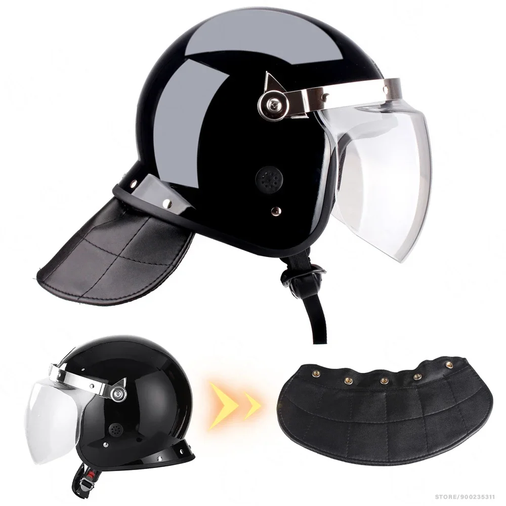 Casco de motocicleta antidisturbios, protección de seguridad