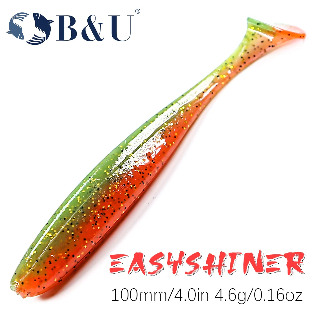 BUEasyShinerFishingSoftLuresBait100mmBigTroutBaitsLure