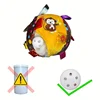 Interactive Ball Dog Toy Suitable for Aggressive Chewing Training, Stress Relief, Bite Sound Resistance, Plush Handle Dog Toy 4