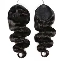 Extensions de cheveux humains à ondulations naturelles, 100% vrais cheveux humains brésiliens Remy, à clipser, pour femmes, couleur naturelle 5