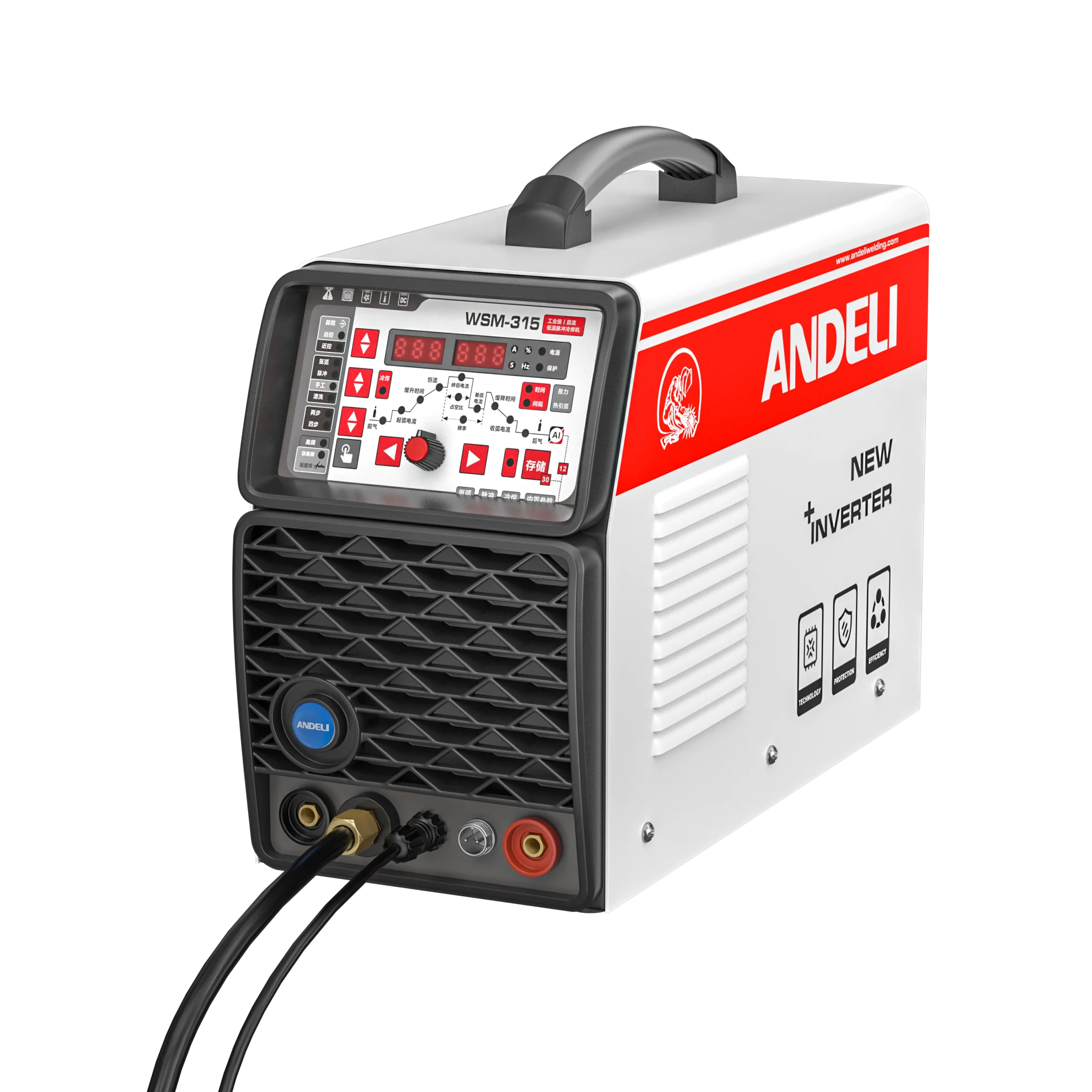 ANDEL TIG-315 385V 315A 0.8-12MM AL AC DC Pulse Cold Aluminum 4.0 MMA TIG Welding Machine
