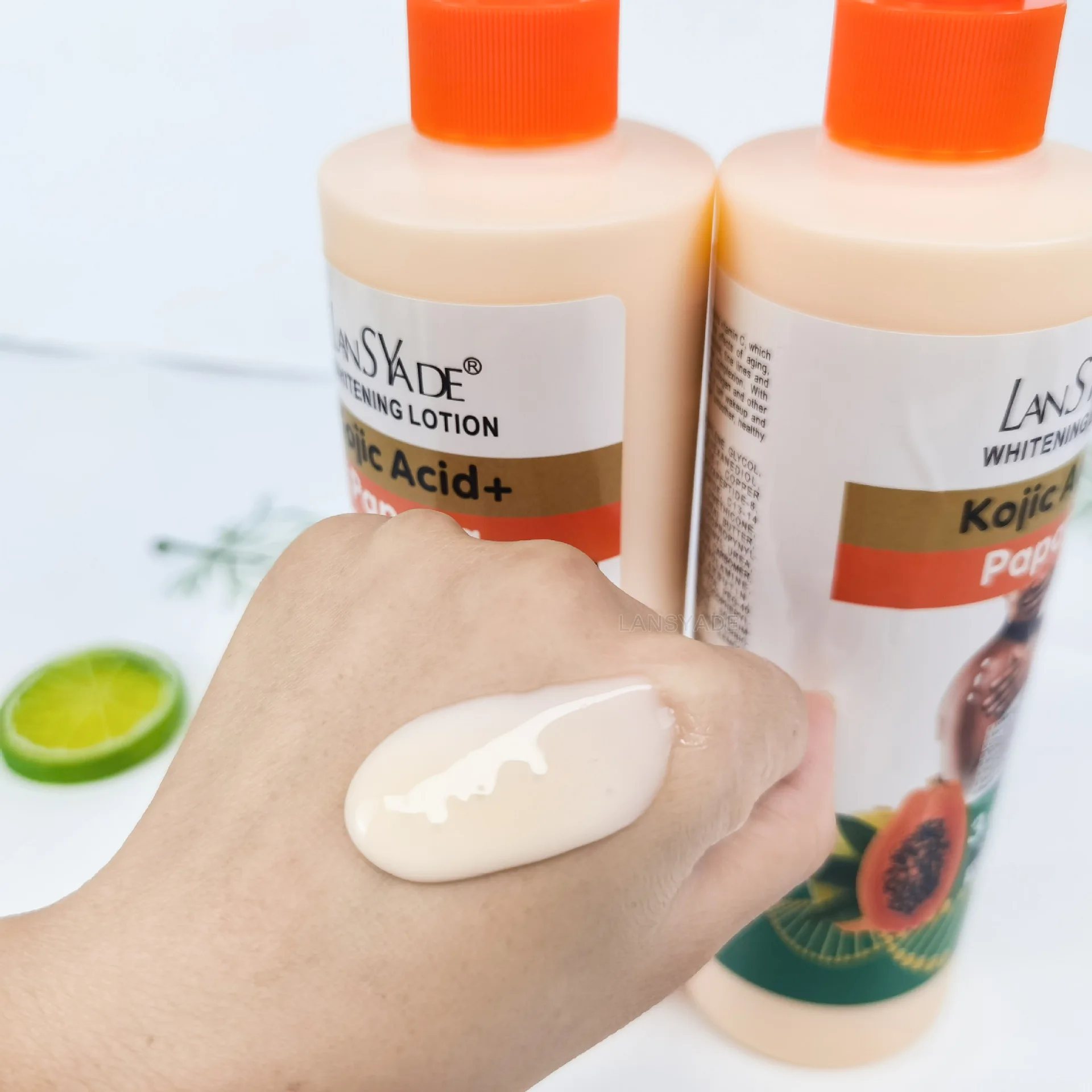 500ml Papaya Body Lotion Moisturizes The Body Skin Massage Essence, Making The Skin Smooth and Improving Roughness 6