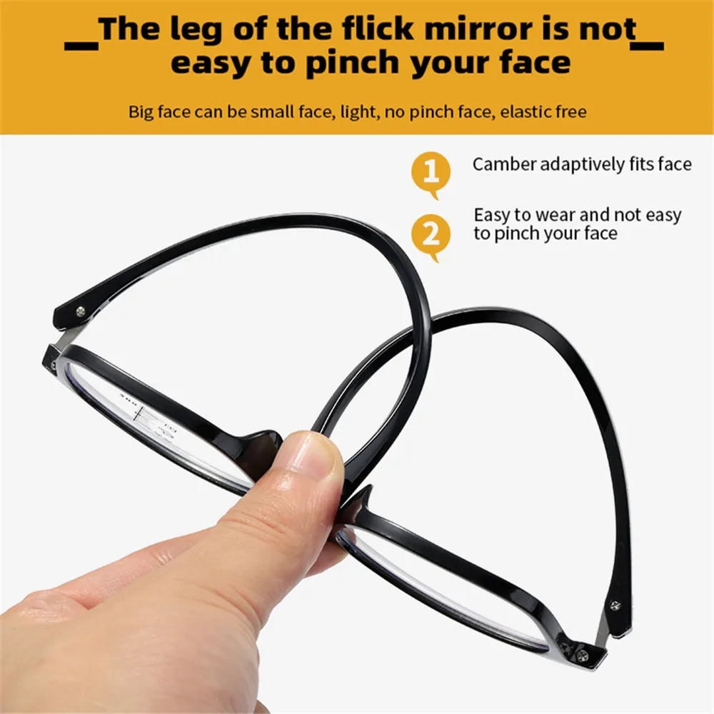 5 Paires Lunettes De Lecture Grandes Carrées Hommes Femmes - Charnières à Ressort - Mélange Couleurs 0.50