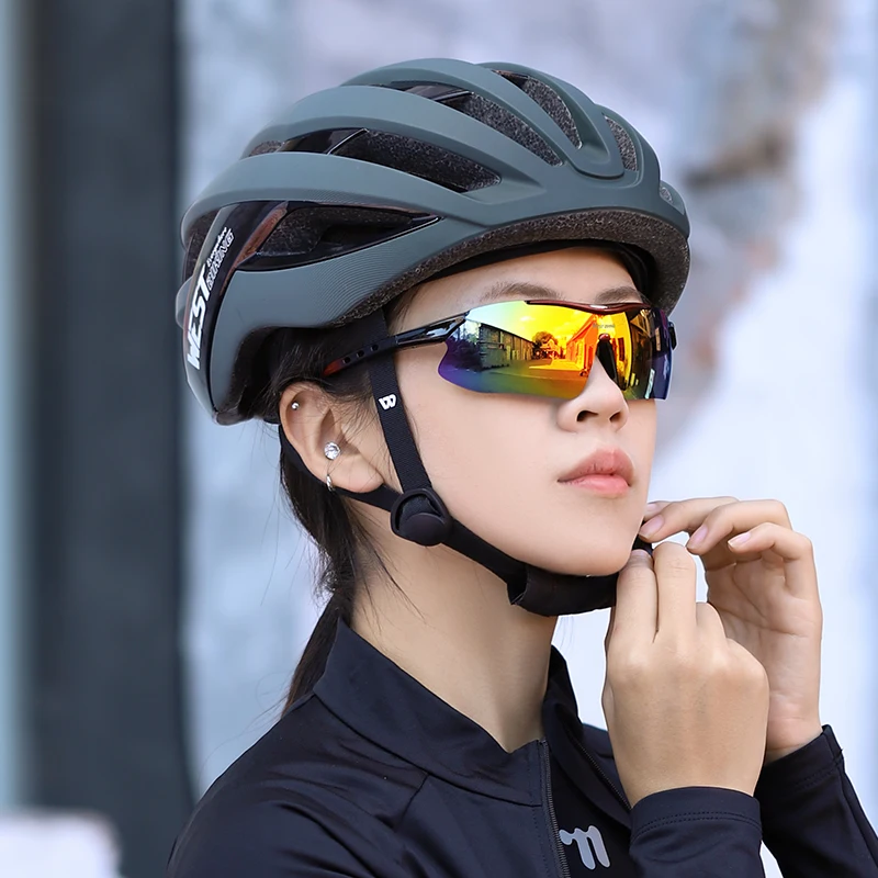 WEST BIKING 남녀공용 야외 사이클링 선글라스, 도로 운전 자전거 안경, 스포츠 산악 등반 안경, 자전거 UV400 고글