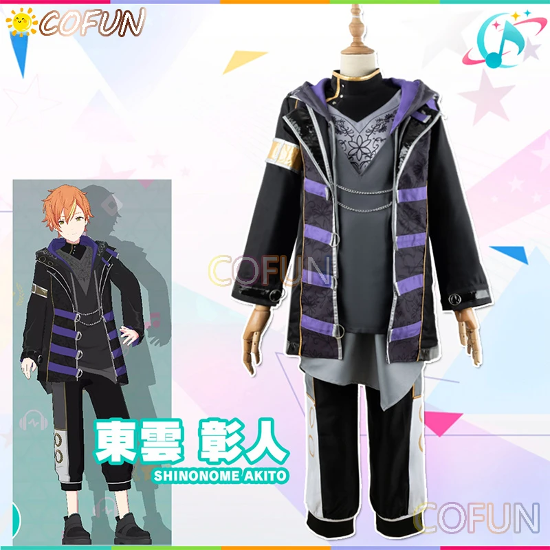 

COFUN Game Project Sekai Shinonome Akito Cosplay Costume PJSK Halloween Outfits Women Men New Suit Uniform