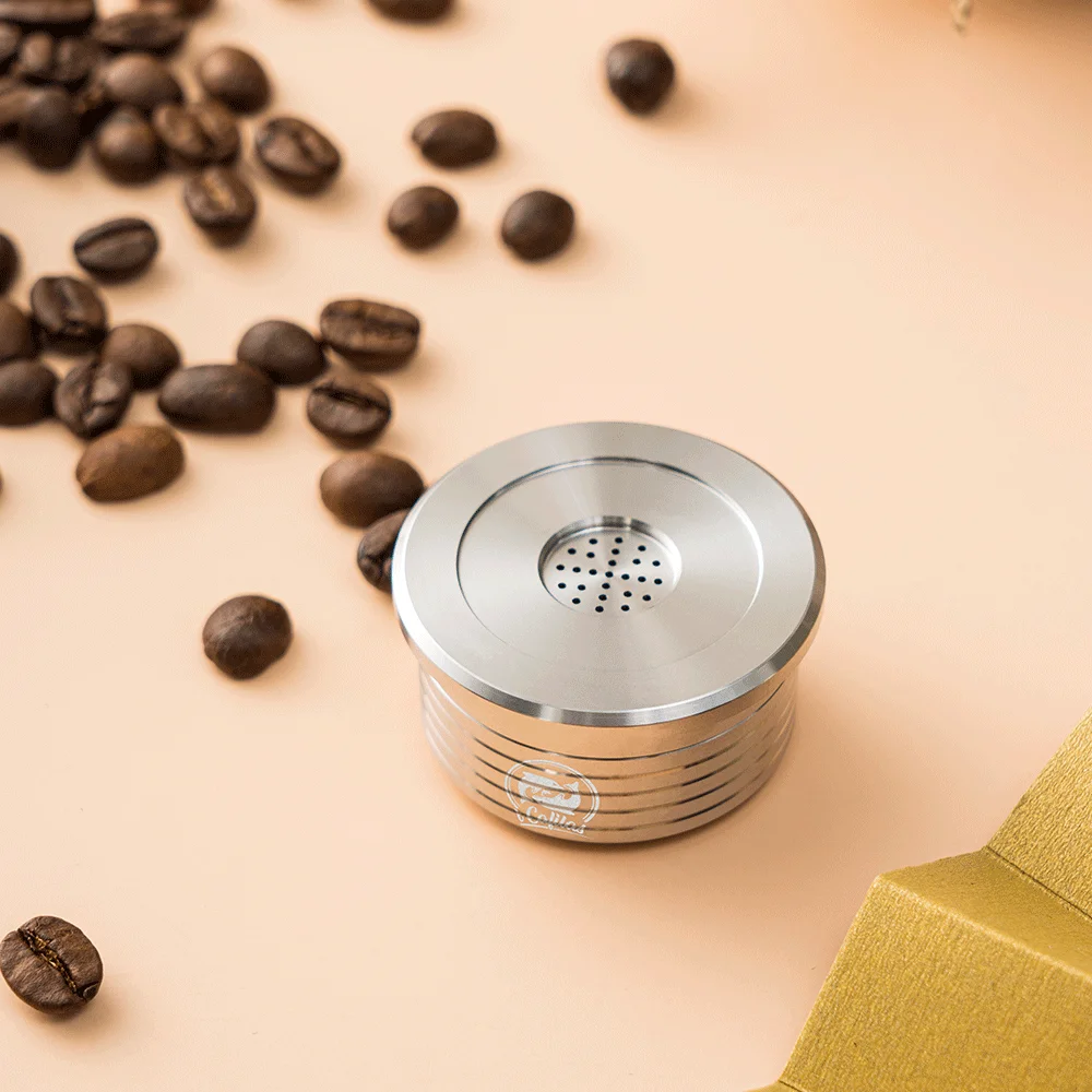 STEEL COFFEE - Cápsulas Reutilizáveis de Inox para Cafeteiras Delta Q