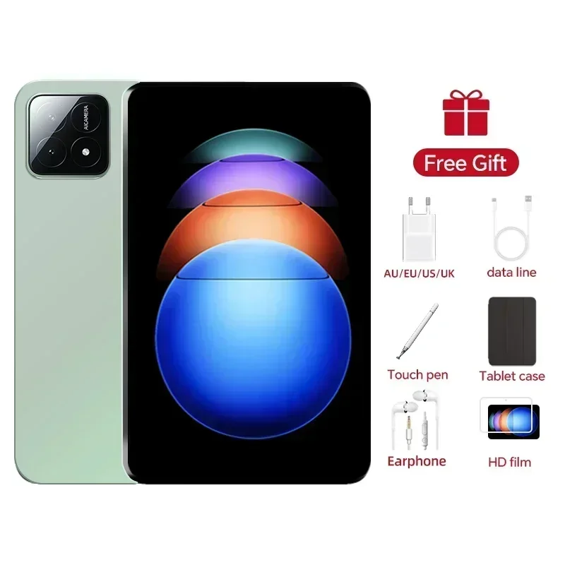 thumbnail image 1 of Tableta Pad 6S Pro Android 14 de 11 pulgadas, versión global original, 4K, 16 GB + 1 T, 20000 mAh, GPS, 5G, doble SIM, Bluetooth, WiFi, 2024, 1 of 5