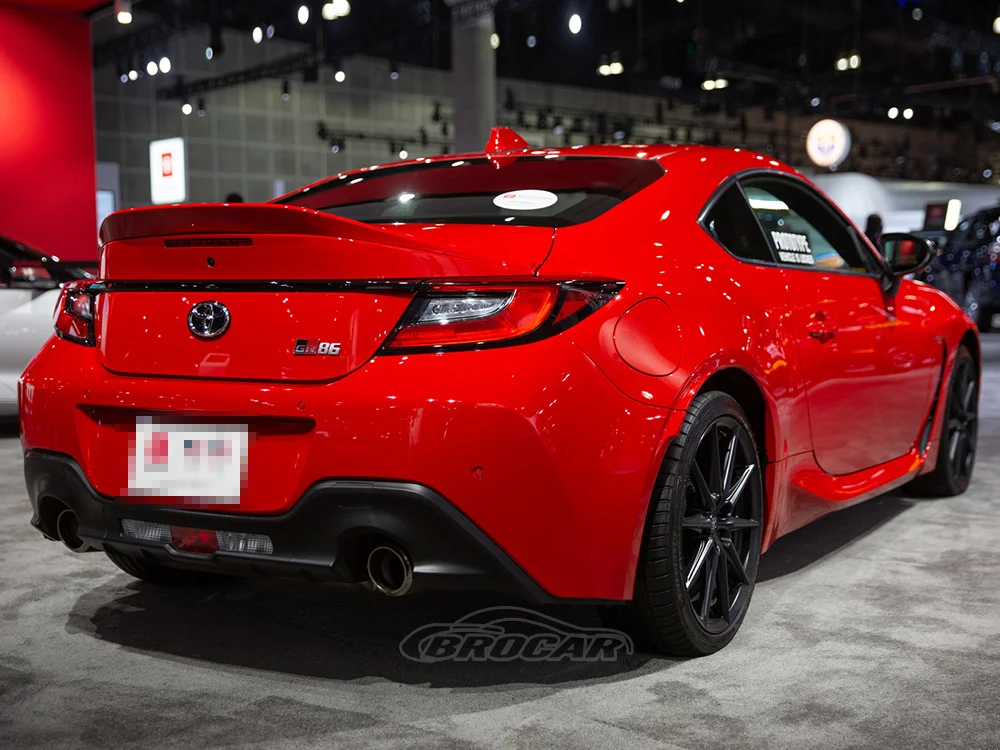 도요타 ZA86 GR86 스바루 BRZ 2021 - 2023 TRD 스타일 하이 퀄리티 ABS 플라스틱 가짜 탄소 리어 스포일러, 트렁크 부트 윙 스포일러