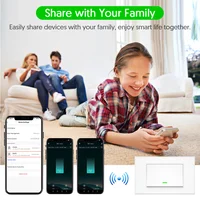 Milfra Smart Wifi Switch Neutral Wire Optional Intelligent Wall Button Light Switches AC100-240V Tuya APP Voice Control by Alexa - Image 3