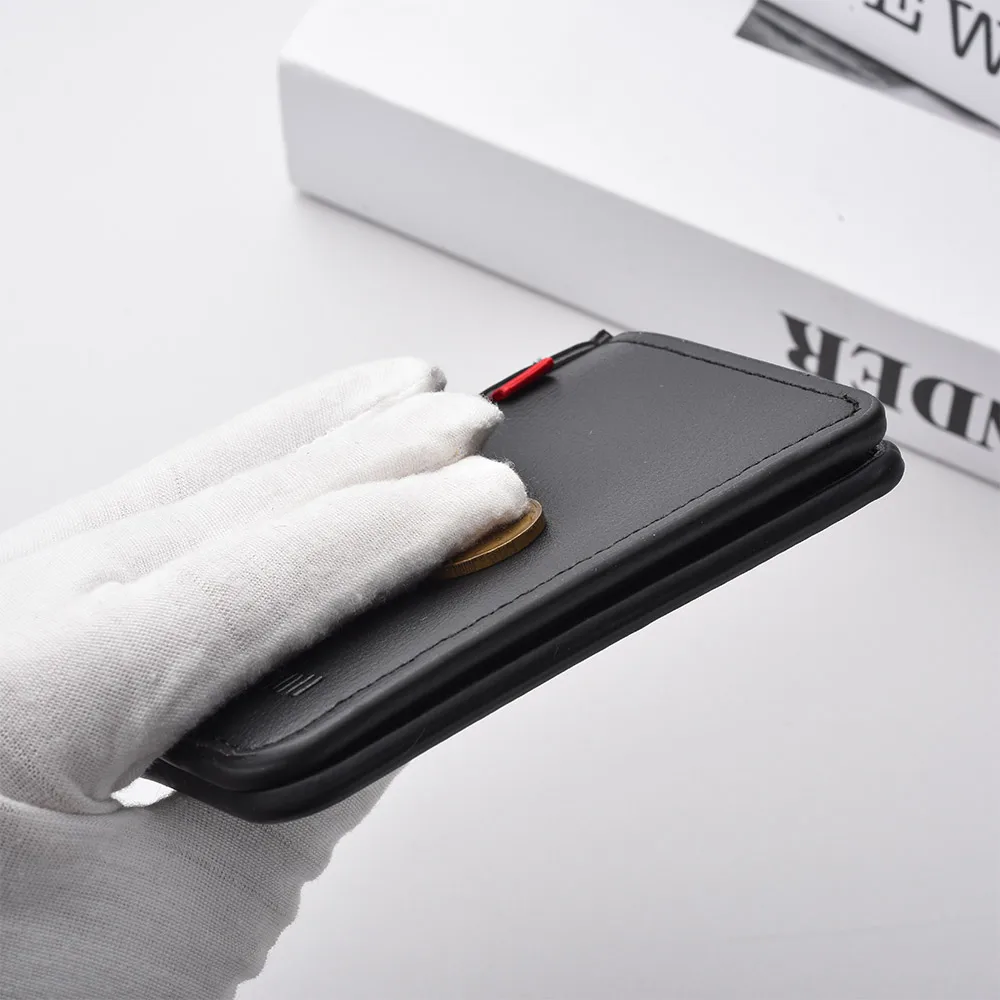1Pc New Ultra-thin Mini Soft PU Leather Credit Card Wallet Holder Short Vertical High Quality Men’s Wallet Best Sellers In Luggage, Bags