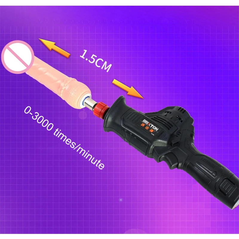 Electric Drill Automatic Telescopic Thrusting Sex Love Machine Gun Female Masturbation Dildo Adult Sex Toys 0-3000rpm sex toy