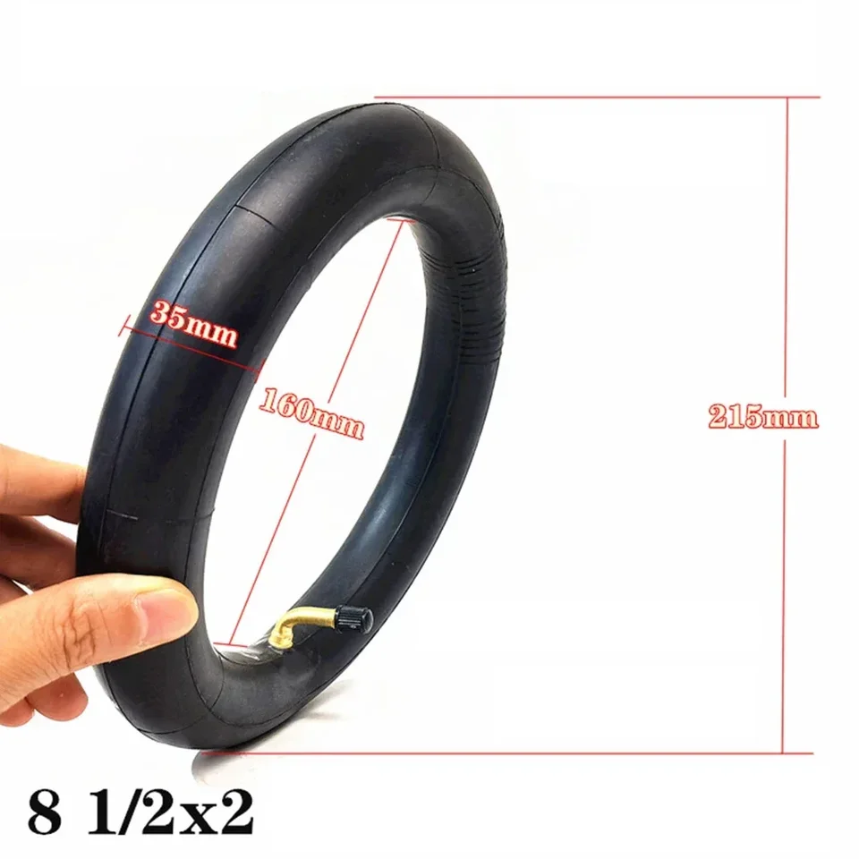 Camera D'aria 8 1/2 X 2 Pollici Per Pneumatico Scooter 8.5 - Valvola Dritta/piegata