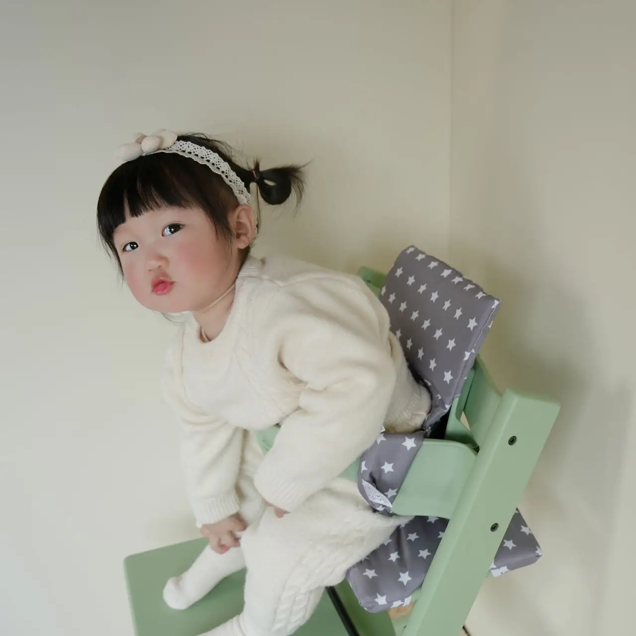 Seat Cushion Dining Chair Cushion Children's dining chair accessories cushion baby high footed chair cushion baby pure cotton non slip high footed stool cushion
