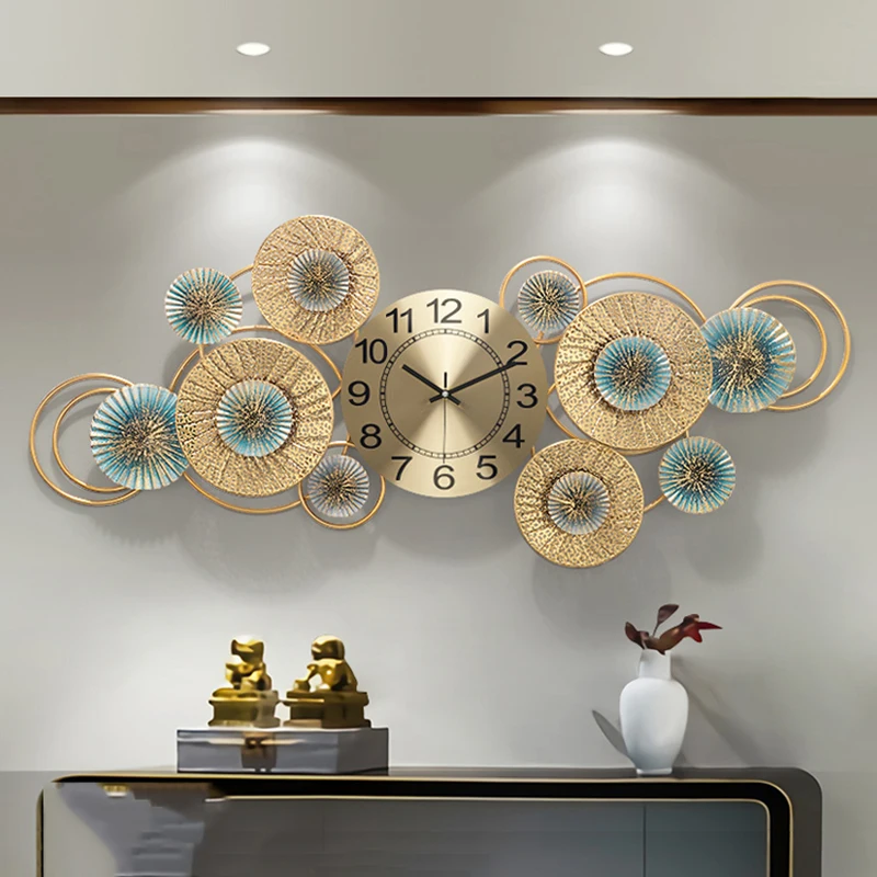 

Luxury Wall Clocks Big Size Living Room Numbers Fancy Silent Art Wall Watch Kitchen Stylish Reloj De Pared Wall Decoration