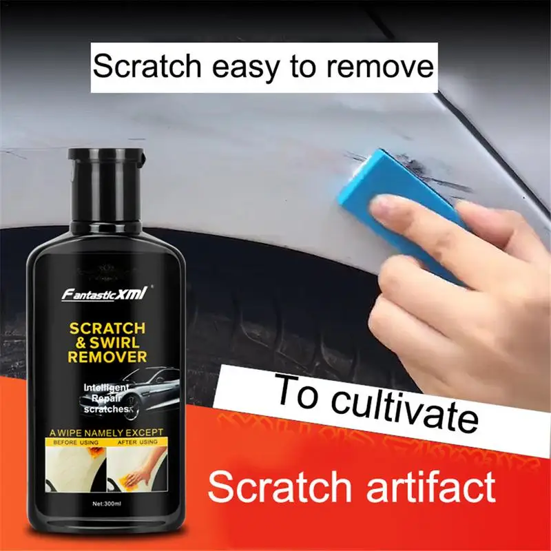 

Car Scratch Swirl Remover Car Beauty Polishing Scratch Repair Wax Car Scratch Repair Agent With Towel And Sponge Auto Detailing