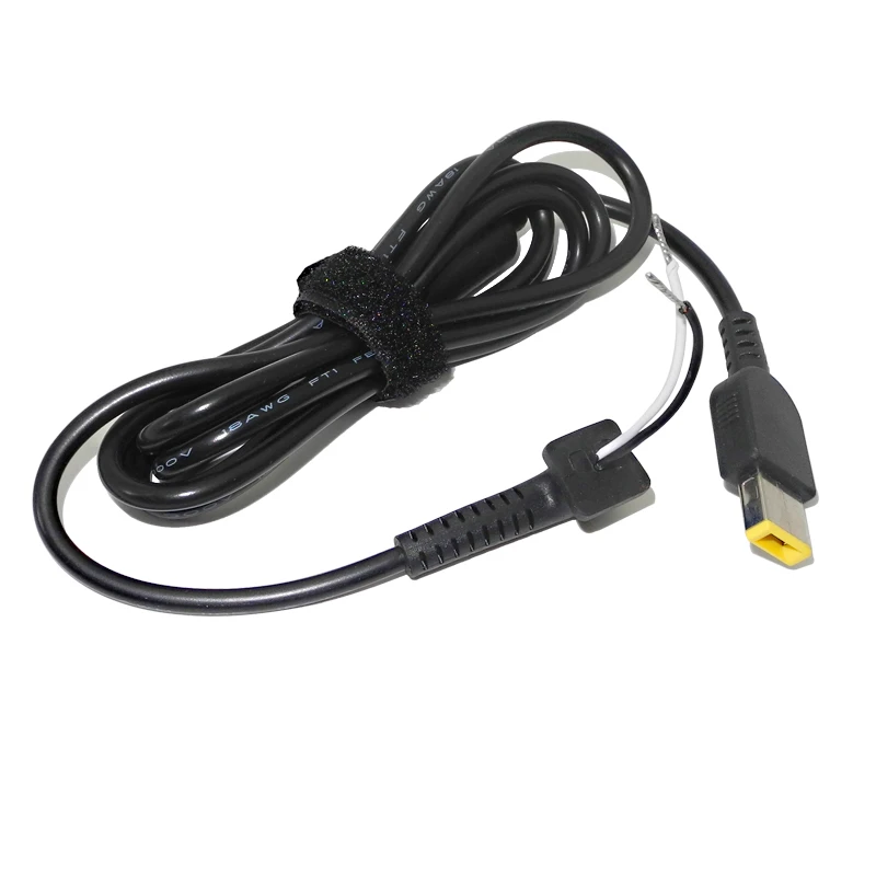 Cable conector de punta de CC para ordenador adaptador de Cable de alimentación Lenovo Thinkpad, Yoga, cargador cuadrado|Conectores y cables ordenador| - AliExpress