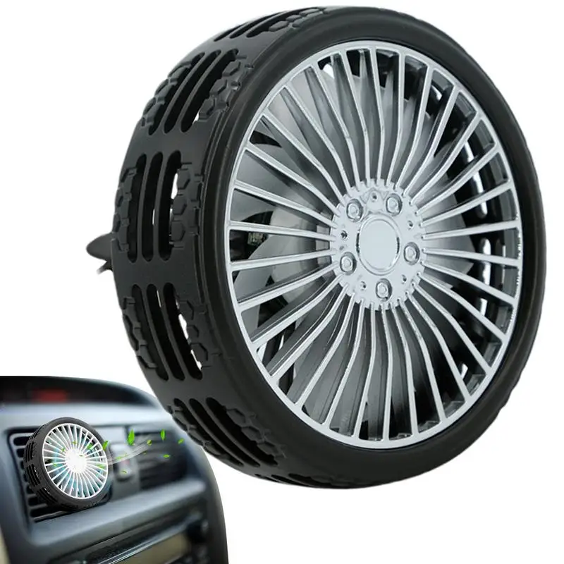 

Car Fan Air Vent Car USB Fans Portable Clip Fans With Light Cooler Mini Fan Silent 3 Speeds For Vehicle Van Truck SUV RV