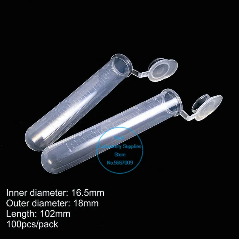 100/200/500/1000pcs Lab PCR / EP Plastic Centrifuge Tube with Joint Cap 0.1/0.2/0.5/1.5/2/5/7/10/15ml