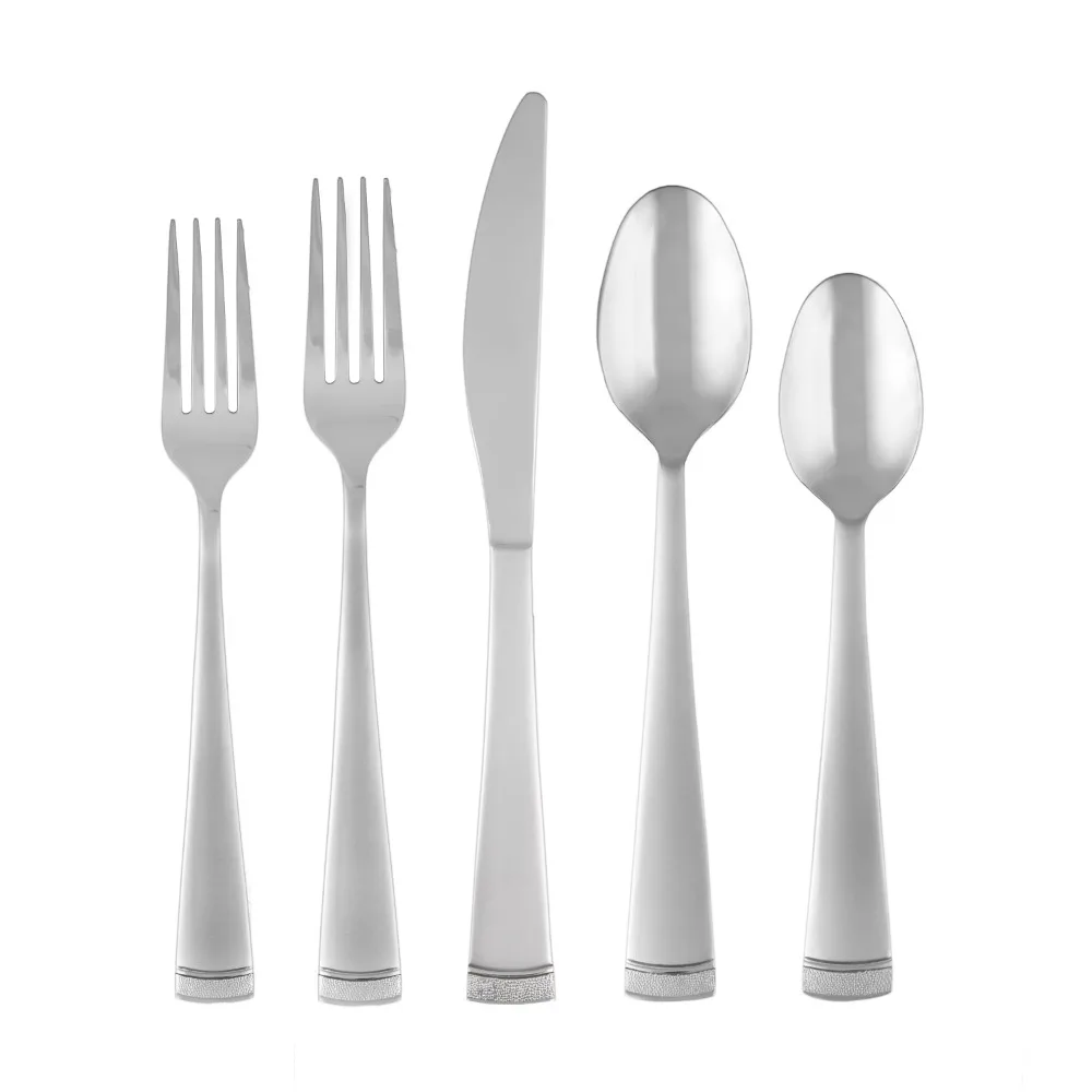 

45-Piece Stainless Steel Silverware Set Service for 8 Kitchenware Cutlery Tableware Spoon Fork Set