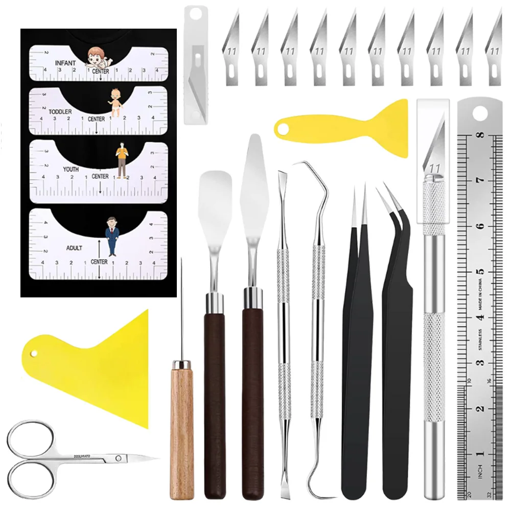 Craft Vinyl Weeding Tool Set Dried Flower Basic Handmade Tools DIY Kit Silhouettes Cameos Lettering Scrapbooking