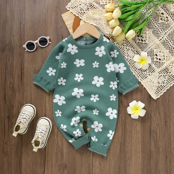 Baby Overalls Knit Romper 0 To 12 Months Outfits Infant Baby Jumpsuits Girls Winter Clothes Newborn Bodysuits One-pieces Costume 3