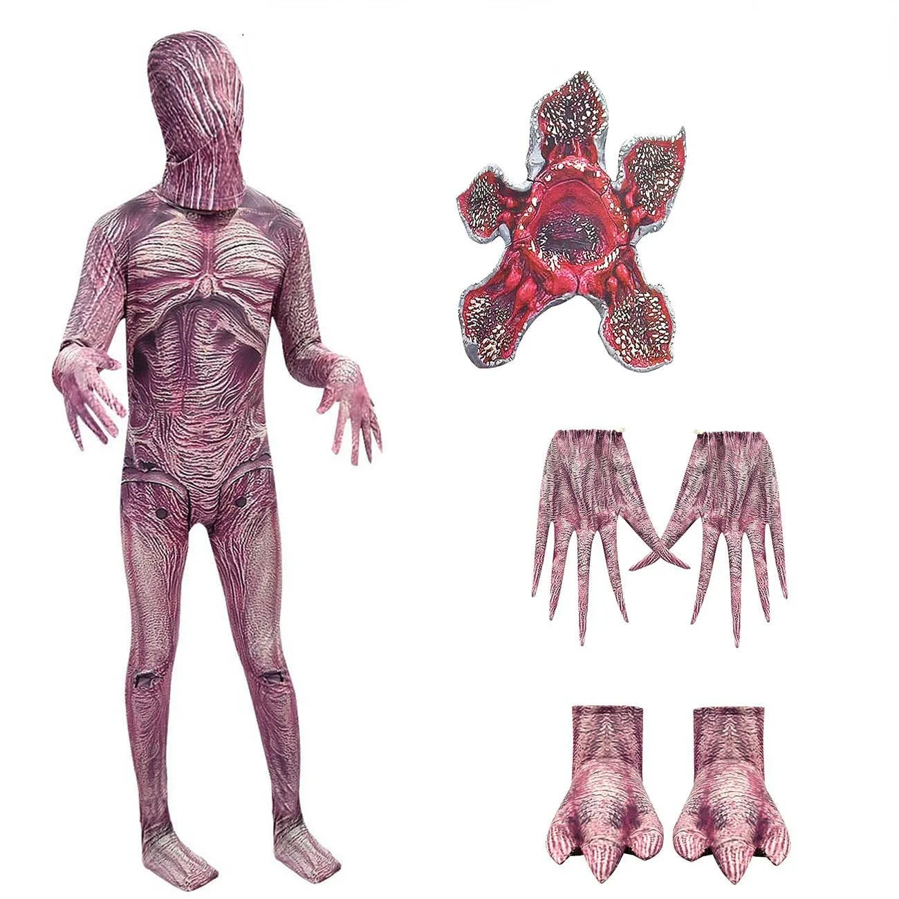 thumbnail image 1 of Kids Halloween Costumes for Stranger Things Kids Cosplay Costume Child Horror Jumpsuits Scarry Zombie Demogorgon Cosplay Clothes, 1 of 5