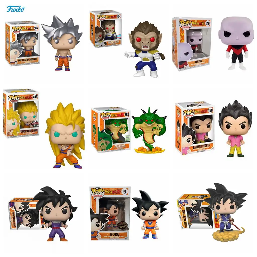 Funko Dragons Ball Dead Yamcha Porunga Super Saiyan Goku Golden Frieza Great Vegeta Vinyl Action Figure Giocattolo Da Collezione