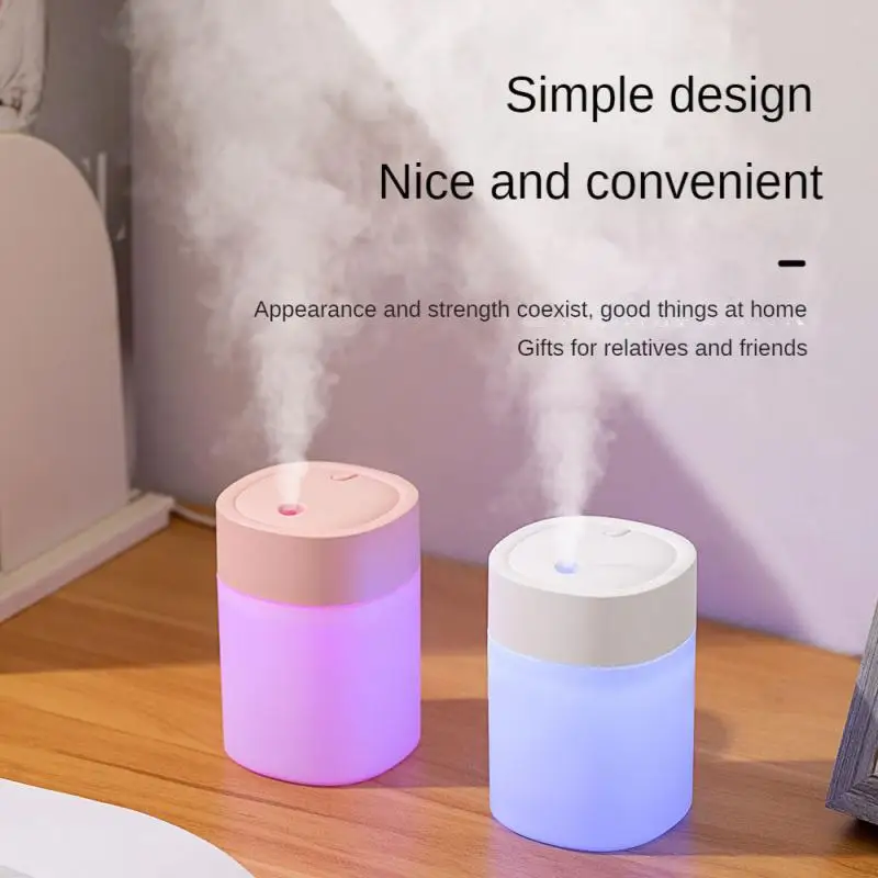 

Car Air Humidifier Mini Ultrasonic Air Humidifier Essential Oil Diffuser Home USB Fogger Mist Maker with LED Night Lamp