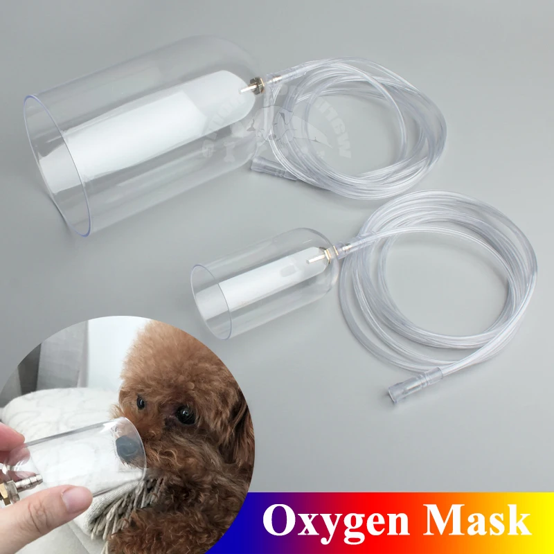 Pet Dog Oxygen Mask Kit Oxygen Inhalation Atomizing Mask for Longnosed