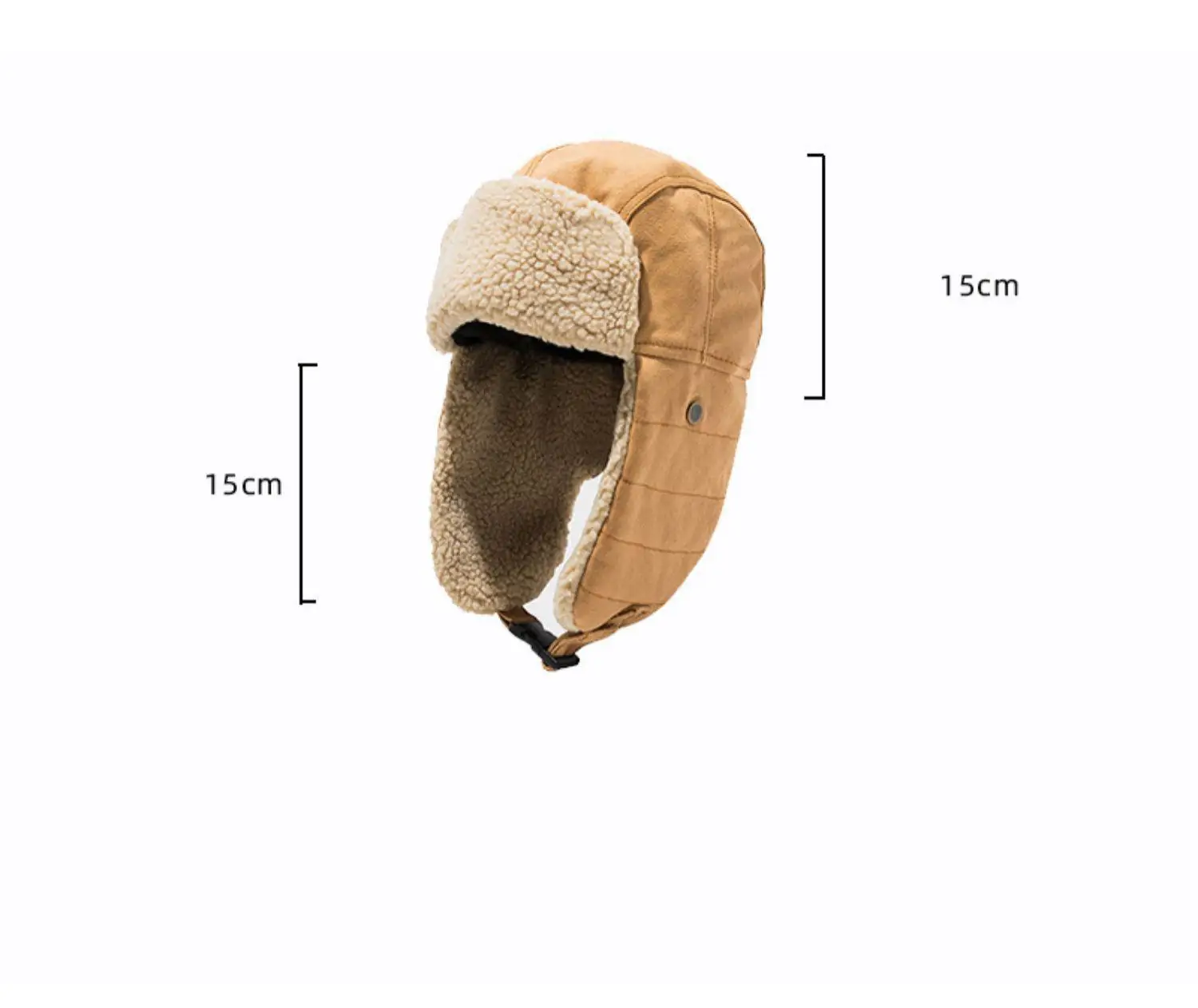Wintermützen für Damen und Herren, Bombermütze mit Ohrenklappen – warme Reitmütze für Damen und Herren (Pilotenstil), Wandern und Freizeitkleidung, Outdoor, Neu – Detail 1