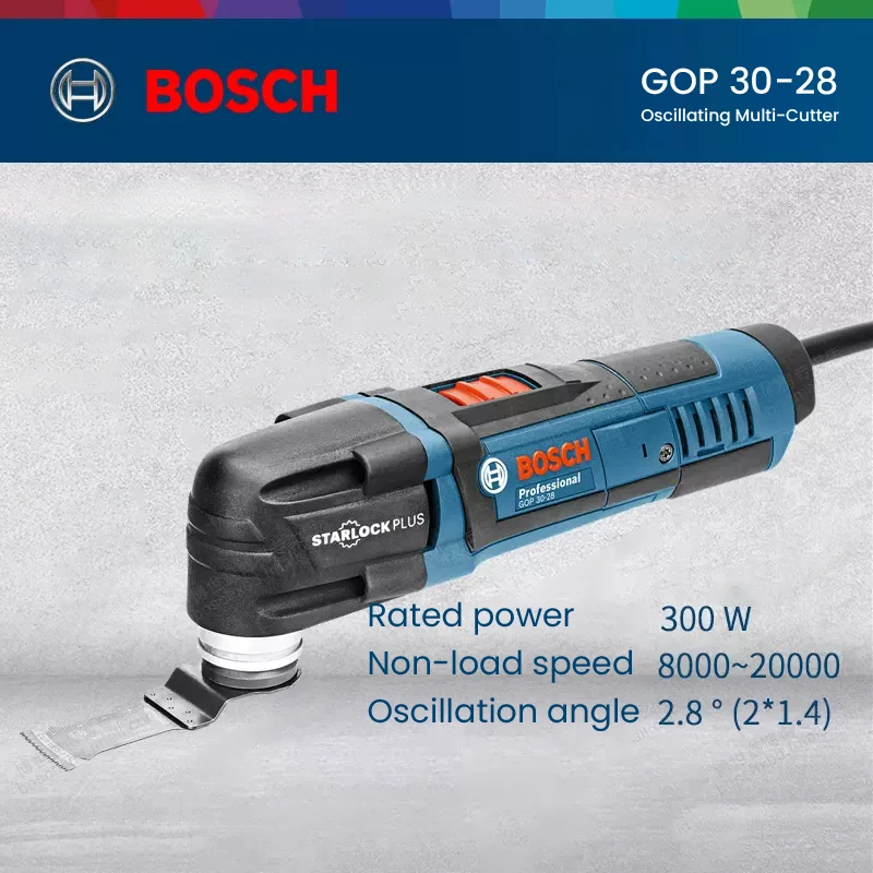 Фото Шлифовальный станок Bosch GOP 30-28, Осциллирующий многофункциональный инструмент для резки и полировки электроинструмента №2