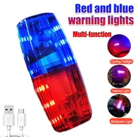 Red/Bule White Strobe Clip Lamp Traffic Warning Signal Flashing Light Warning Safety Police Shoulder Chest Emergency Light 1