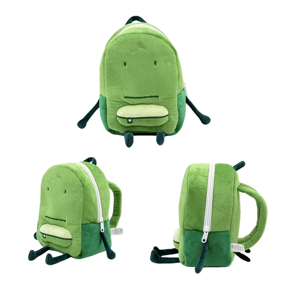 

Liam Plush Backpack Green Plush Cartoon Bag Commuting Playing Dating Bag Plush Backpack Children's Birthday Christmas Gifts