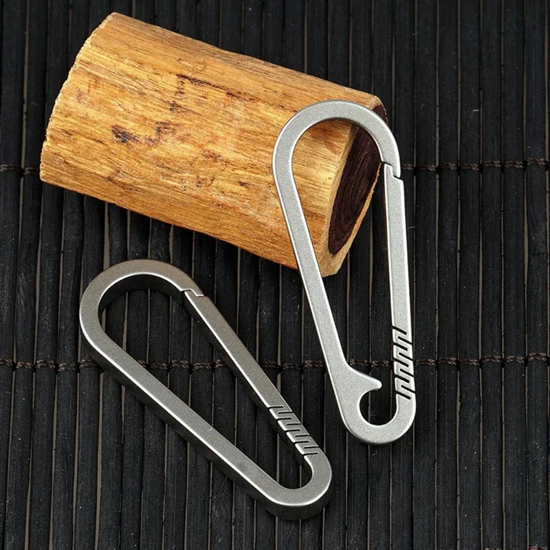 Carabiner Clips Key Chain Clip Keychain Tool Keychain Carabiner Titanium Keychain Titanium Key Chain Titanium Alloy Buckle Keychain Multifunctional Carabiner Clip Quick Hanging Quick Release Hook Keyring Camping Accessories