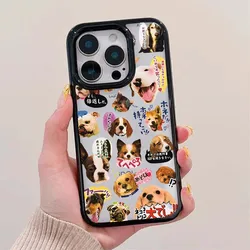 Korean Cute Cat Dog Clear Phone Case Cover - S24 Plus (A)