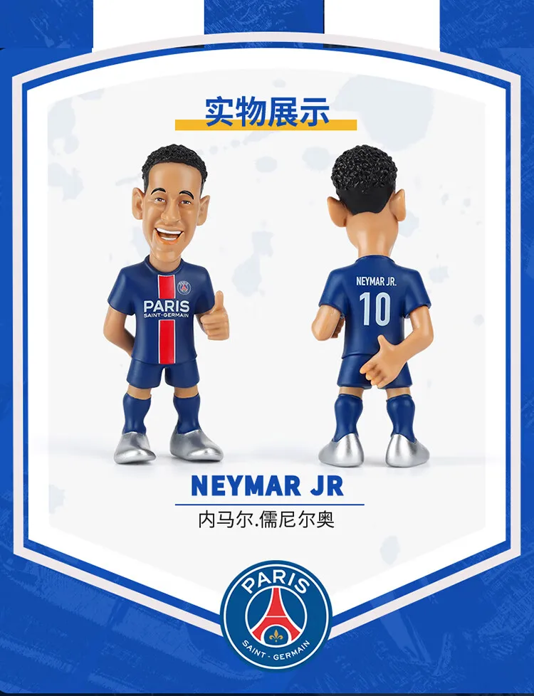 Figurinhas colecionáveis do clube gigante internacional, série da estrela  do futebol, Messi, Neymar, Fati, Suarez, Mbappe, Figuras - AliExpress