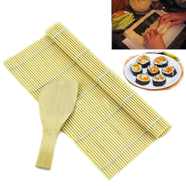 Natte De Bambou Ensemble De Pagaie De Riz Natte De Bambou Sushi Ensemble De  Pagaie De Riz Natte De Bambou Roulant Ensemble De Pagaie De Riz Natte De  Bambou Ensemble De Pagaie