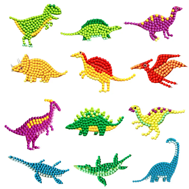 diamond painting diamond art painting kit diamond painting set 5D DIY Diamond Painting Stickers Dinosaur Art Set Beginners Mosaic Stickers By Numbers Kits Crafts Set Children