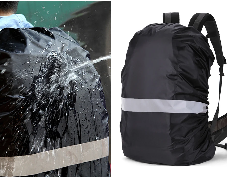Description Picture 2 of itemRain Cover Backpack Reflective 20L 35L 45L 60L 80L Waterproof Bag Black Green Outdoor Camping Hiking Climbing Dust Raincover