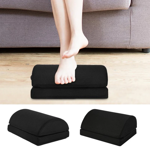 Adjustable Foot Rest - Under Desk Footrest with 2 Optional Covers