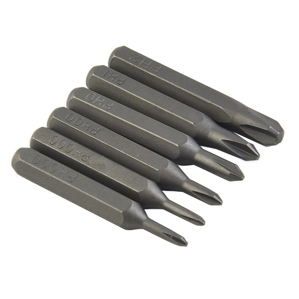 5 stücke Kreuz Schraubendreher Bit Set Magnetische Bits PH0000 PH000 PH00 PH0 PH1 PH2 4mm Sechskantschaft Schraubendreher Nutdrivers hand Werkzeuge – Detail 4