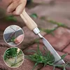 Stainless Steel Wood Handle Garden Weeder Hand Weeding Removal Cutter Puller Tools Multifunction Weeder Transplant Garden Tools 2