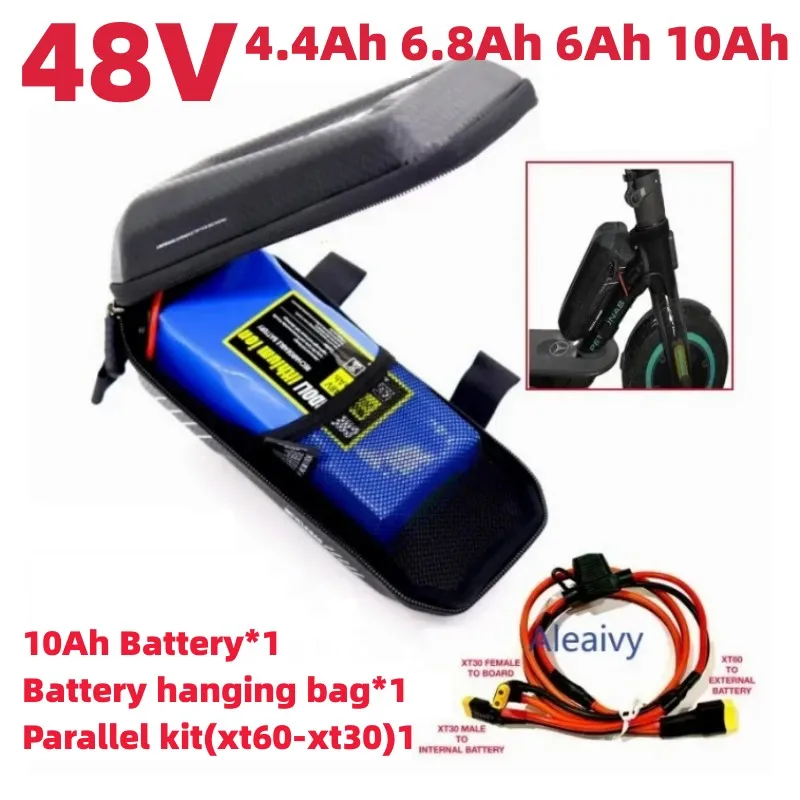 Batteria 48V 36V 4.4Ah 6.8Ah 6Ah 10Ah Per Parallelo Espansione Extra Per Xiaomi M365 1S Pro Mi3 Ninebot Max G30 Con Sacchetto Della Batteria
