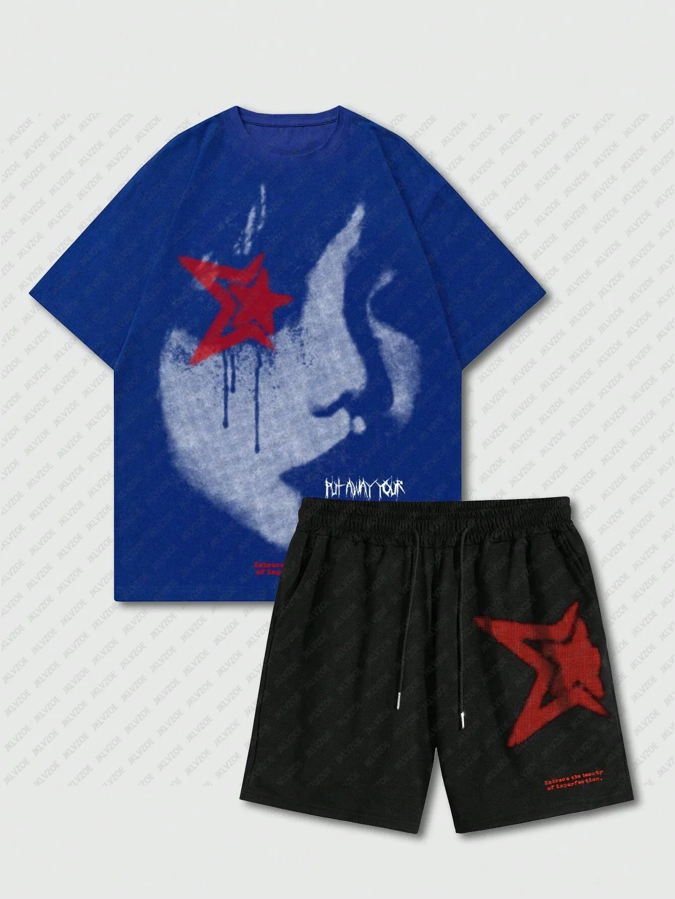      Y2K ҳ   μ O  ª Ҹ ĳ־ Ƽ Drawstring 㸮 ݹ ǻ