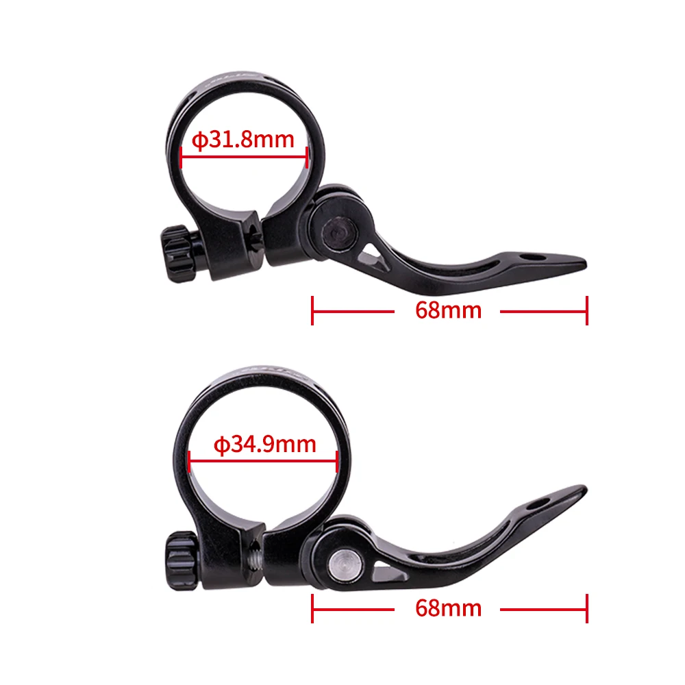 Bike Seatpost Clamp ZTTO 28.6/31.8/34.9mm MTB Road Quick Release Seat Tube Clamp Saddle