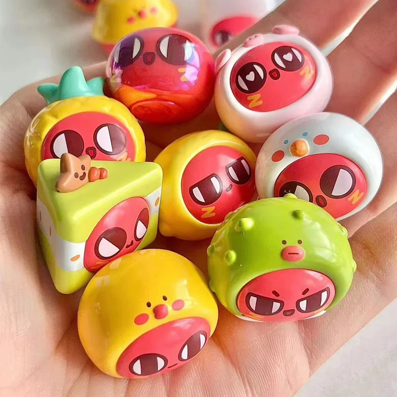 

Миниатюрная сумка HeyDolls Red Bean для повседневной жизни (5 шт./упаковка), аниме детская игрушка Q version, кавайные экшн-фигурки, Подарочная таинственная коробка